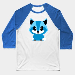 Colorful Cartoon Raccoon Kit aka Baby Trash Panda (MD23Ani001b) Baseball T-Shirt